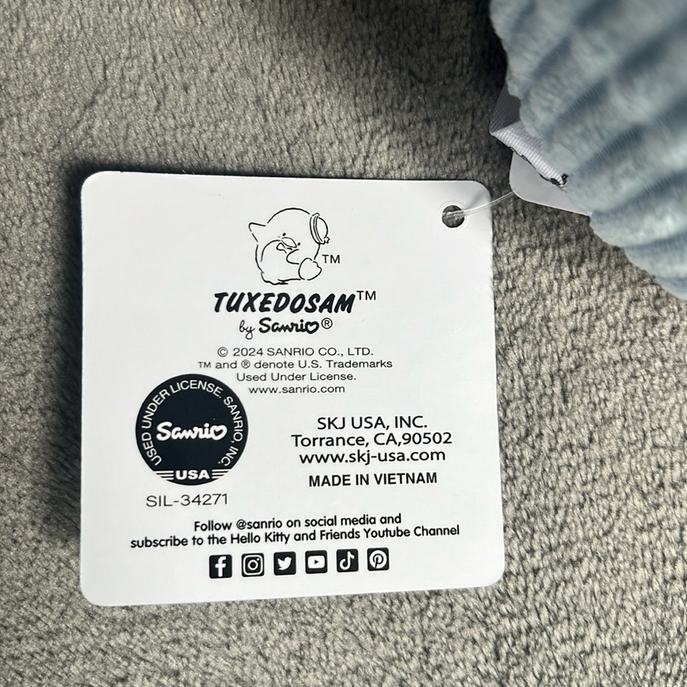 Tuxedo Sam Corduroy Plush - Picture 4 of 4